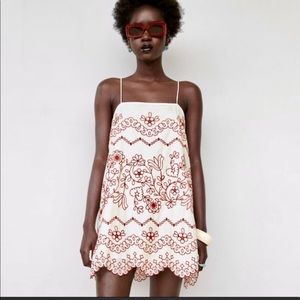 Zara mini dress linen